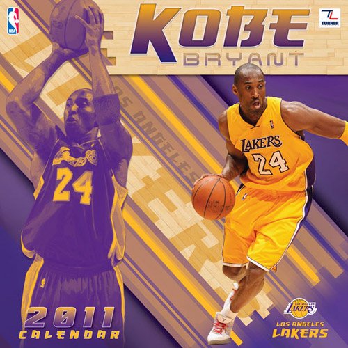 Kobe Bryant Los Angeles Lakers 2011 Calendar: 12x12 Player Wall Calendar