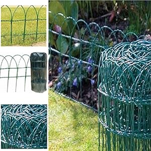 New 10m X 0 6m Green Pvc Cotted Coated Wire Netting Garden