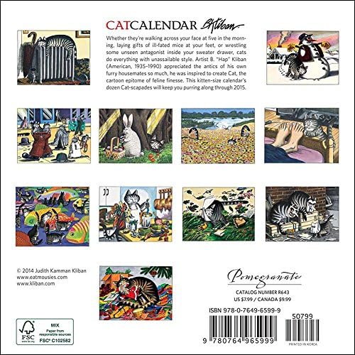 2015 B. Kliban CatCalendar MINI Wall Calendar