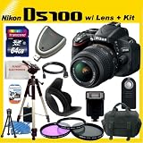 Nikon D5100 16.2MP CMOS Digital SLR Camera with Nikon 18-55mm f/3.5-5.6G VR AF-S DX Nikkor Lens + SSE Pro Pack