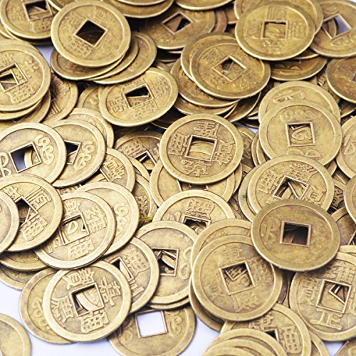 50pcs Feng Shui I-ching Coins Fortune Coin Dia:20mm (0.8