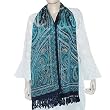 Printed Silk Wrap and Stoles Hand Painted 22 X 72 inches