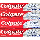 Colgate Toothpaste Whitening with Peroxide and Baking Soda Oxygen Bubbles Brisk Mint - 2.8 oz, 4 Pack