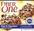 Fiber One Chewy Bars, Oats & Chocolate, 5-Count Boxes (Pack of 12)