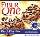 Fiber One Chewy Bars, Oats & Chocolate, 5-Count Boxes (Pack of 12)