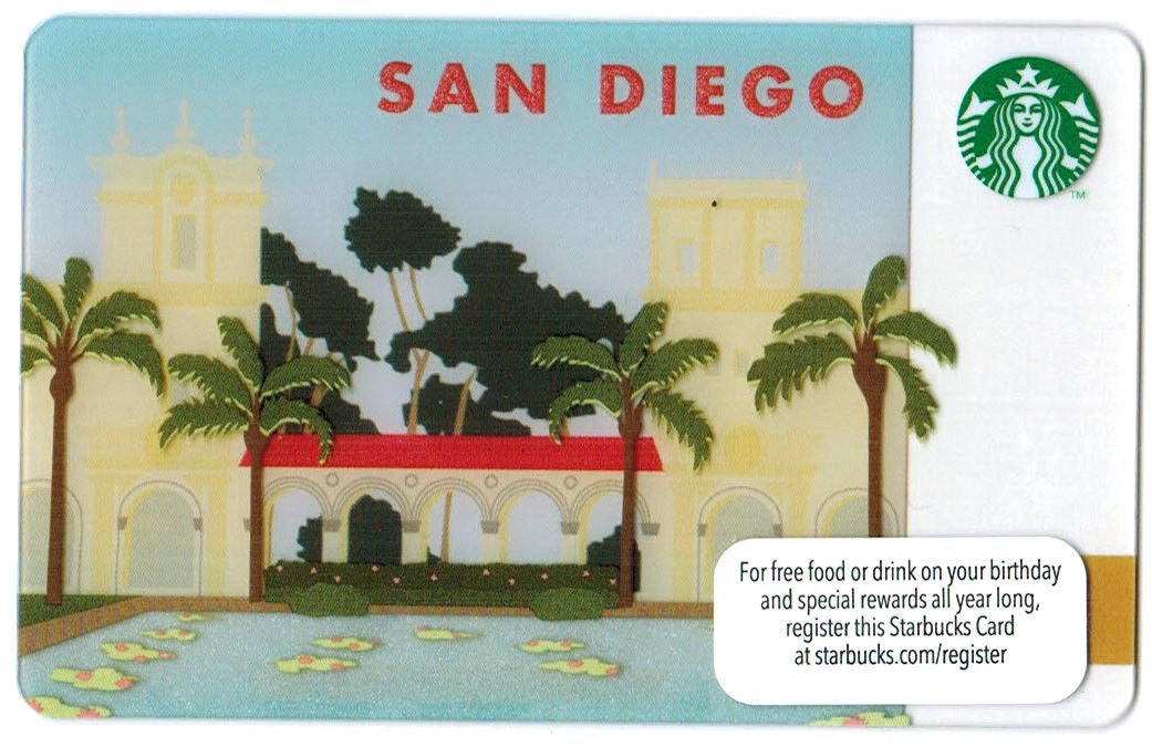 Amazon.com : Starbucks 2014 NEW SAN Diego Starbucks Gift Card ...