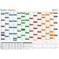 Rainbow Home Wandkalender 2013 - Format DIN A2 (420 x 594 mm) mit 14 Monaten von Dezember 2012 bis Januar 2014 und kompletter Jahresvorschau 2014 - Lieferung des Kalenders erfolgt gerollt