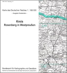 Rosenberg in Westpreussen: Karte des Deutschen Reiches 1:100.000