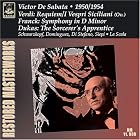 Verdi: Messa da Requiem; Franck: Symphony in D minor; Dukas: The Sorcerer's Apprentice by  Paul [composer] Dukas, Cesar Franck, Giuseppe Verdi, Victor de Sabata, and La Scala Theater Orchestra 