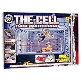 Eigenschaften Jakks WWE / WWE 2008 - Wrestling Ring - THE CELL - Cage Match Ring - Oversize / RIESIG mit Käfig ca. 54cm x 54cm x 33cm - OVP