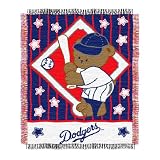MLB Los Angeles Dodgers 36-Inch-by-46-Inch Woven Jacquard Baby Throw
