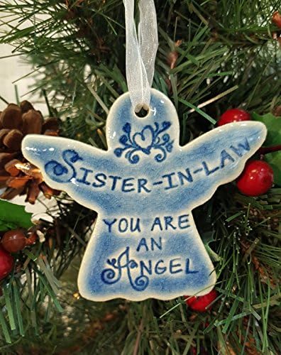 Sister-In-Law You Are An Angel Handmade Ceramic Angel Ornament