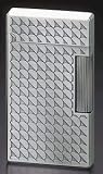 Corona Double Corona Pewter Finish With Etched Design Cigar Lighter