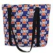 University of Illinois Fighting Illini Logo Tote Bag Cotton with WATERPROOF LINING UNDERSIDE Travel, Baby, Diapers, Sports Gym or Beach Cute Best Unique GIFT IDEA for Him Her Man Men DAD MOM Mother Woman Women Ladies