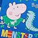 Peppa Pig T-shirt Little Monster with Embroidery Boy Short Sleeve