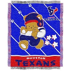 NFL Houston Texans 36-Inch-by-46-Inch Woven Jacquard Baby Throw