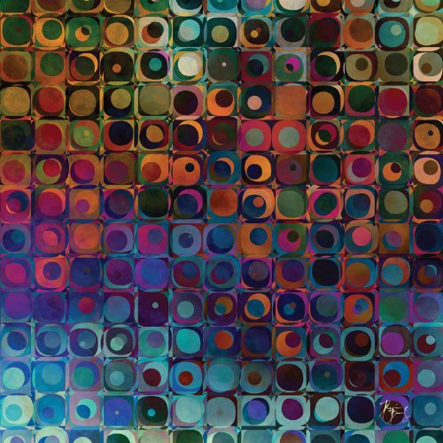 Dennis Brady Cercles Et Des Carres Wooden Jigsaw Puzzle
