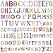 RoomMates RMK2017SCS Boho Letters Peel and Stick Wall Decals
