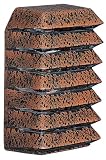 3017 Louvered Outdoor Light Wall Fixture in Rust