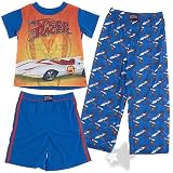 Speed Racer Red and Blue Three Piece Pajamas for Boys