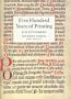 Five Hundred Years of Printing