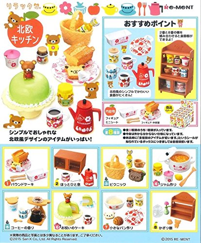 Re-Ment Rilakkuma Relax Nordic kitchen BOX