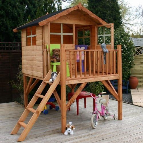 Walton's 7' x 5' Honeypot Poppy Tower Playhouse by Walton Garden Buildings