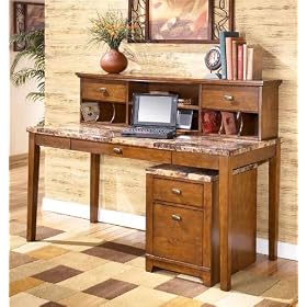 3PC Large Desk, Low Hutch, and File Cabinet Set