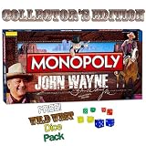 John Wayne Monopoly Collector's Edition w/ Free Wild West Dice Pack