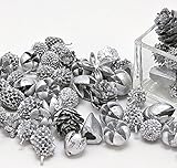 ~Coco Heart~　ミニコーンアソート　シルバー　６０ｇ（木の実・ドライフラワー・クリスマス）