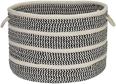 Poppy Baskets Mix Basket, 22 by 14-Inch, Black Banded