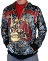 CHRISTIAN AUDIGIER Ed Hardy Smet Mens Tattoo Hoodie Shirt Sweatshirt Jacket Black