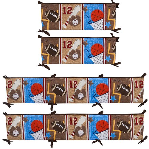 Just Born Touchdown Baby Crib Bumper