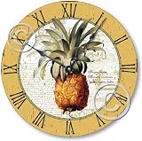 Item C2100 Vintage Style 10.5 Inch British Colonial Pineapple Clock
