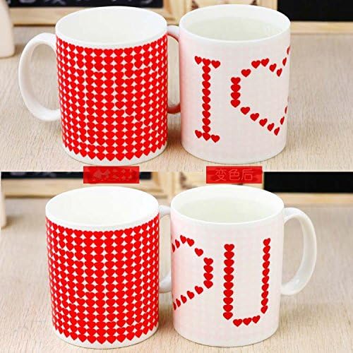 Goodaa MUG CUP COFFEE TEA MAGIC HEAT SENSITIVE HOT CHANGING CERAMIC