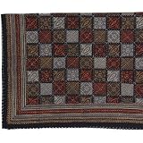 Cotton Bedcover Wood Block Print Country Furnishings (bscov367) ~ ShalinIndia