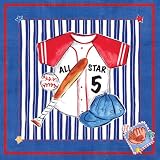Art4Kids Blue Jean Baseball Mounted Art Print... by Art4Kids