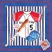 Art4Kids Blue Jean Baseball Mounted Art Print -18