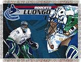 Northwest Vancouver Canucks Roberto Luongo Triple Woven Jacquard 48x60 Blanket - CANUCKS LUONGO 48 X 60