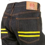 RMC Martin Ksohoh slim cut yellow hand painted RMC 1001 model jeans REDM5648
