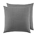 Laura Ashley Amberley Quilted European Sham Set, Standard, Black