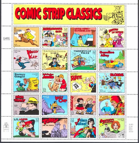Comic Strip Classics Collectible Stamp Sheet