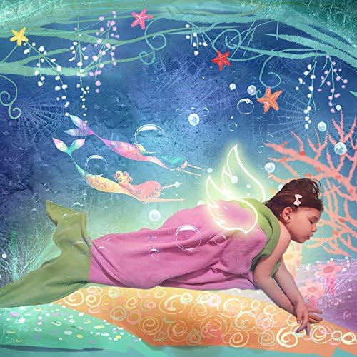 Ibestuff Luxury Mermaid Tail Blanket Soft Polar Fleece Children Sleeping Bags Gift for For Children Teen Medium Size(Purple)