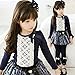 Zhuannian Little Girls Flower Long Puff Sleeve Blouses T-shirts