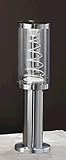 IMAGE OF Eglo  88123A Tron,o, Aluminum and Silver/Clear, 1-Light Post Light Fixture