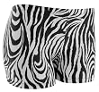 Tuga Juniors/Womens Zebra Spandex Shorts, 3 Inch Inseam