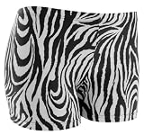 Tuga Juniors/Womens Zebra Spandex Shorts, 3 Inch Inseam