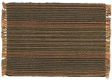 Durable Hand Woven 100% Cotton Striped Placemat 12x18 Inches Set of 6