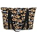 Georgia Tech Logo GA Tech Deluxe Tote Bag with COTTON FABRIC Surface and WATERPROOF LINING