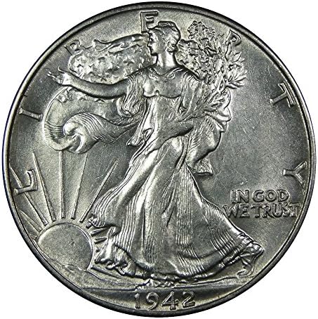 U.S. Walking Liberty Silver Half Dollar Coin - About Uncirculated Condition